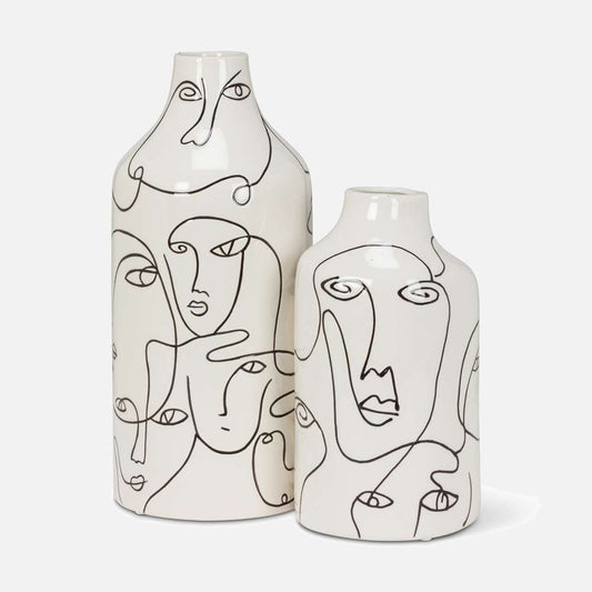 Paradise Zone - Medium Vase with Faces