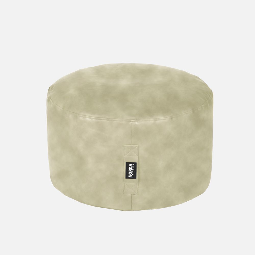 Paradise Zone - Aria Round Beige Ottoman