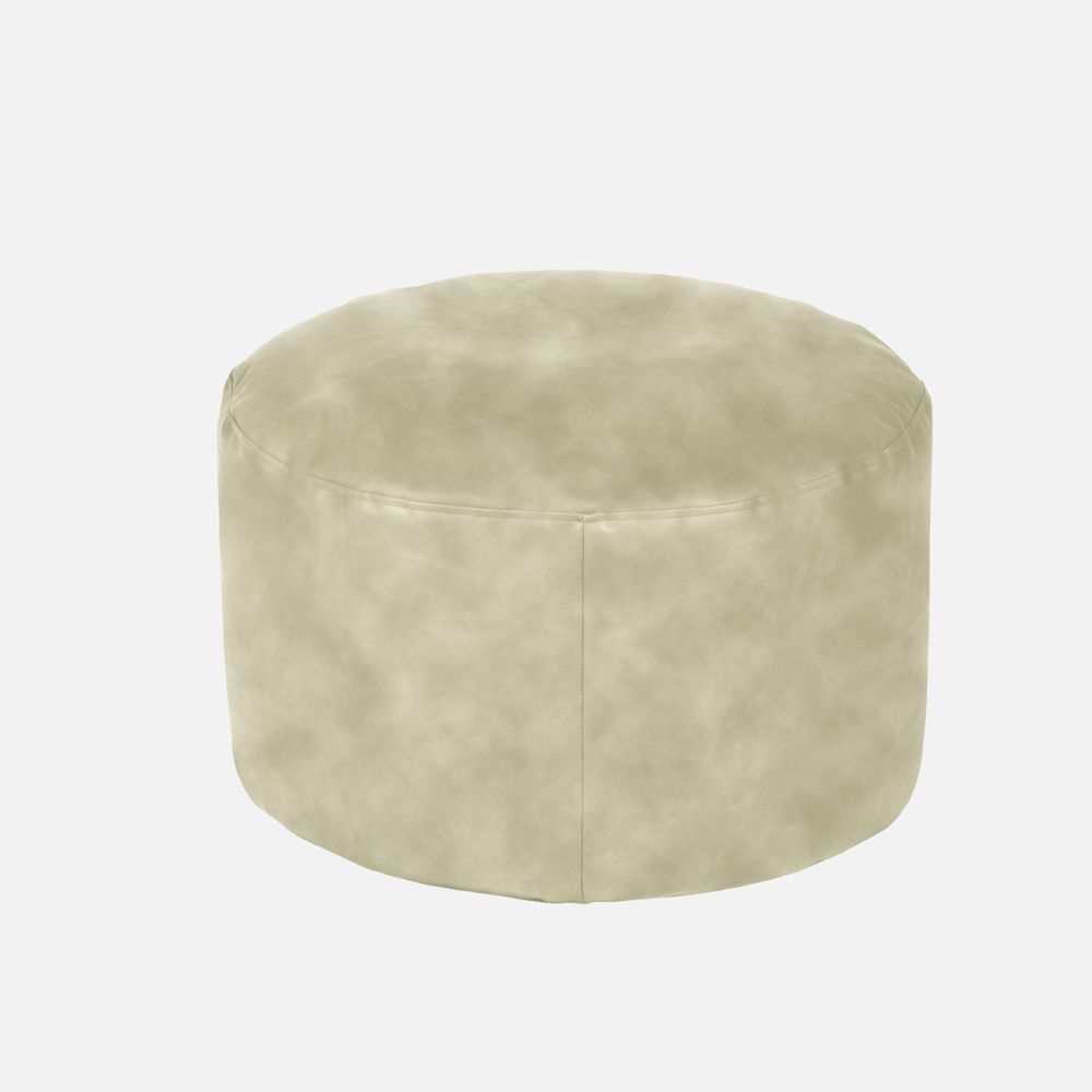 Paradise Zone - Aria Round Beige Ottoman