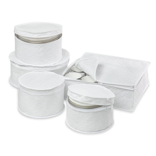 Paradise Zone - 5-Piece Honey-Can-Do Dinnerware Storage Set