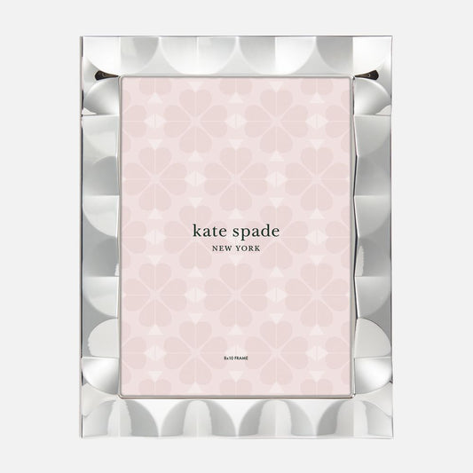 Paradise Zone - Kate Spade South Street Silver Scallop Picture Frame - 8'' x 10''