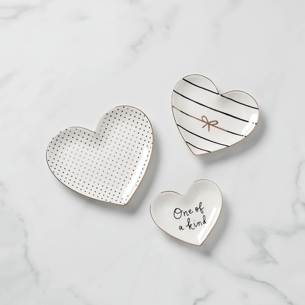 Paradise Zone - Kate Spade A Charmed Life Heart Catch All Dish Set of 3