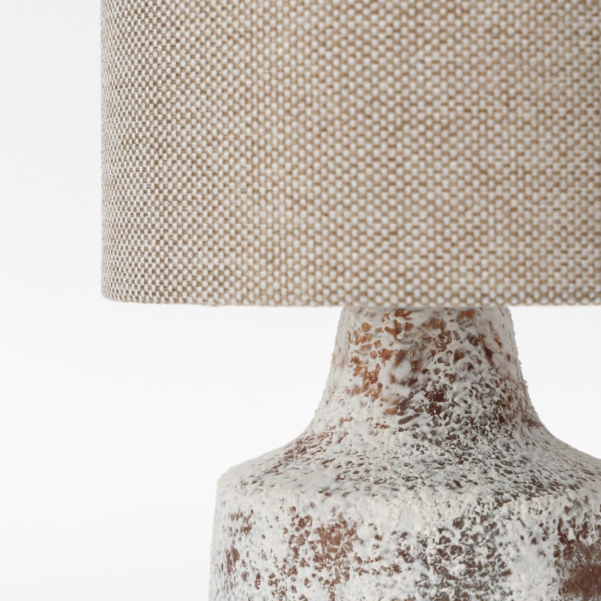 Paradise Zone - Sheryle Ceramic Table Lamp with Plain Base - Taupe