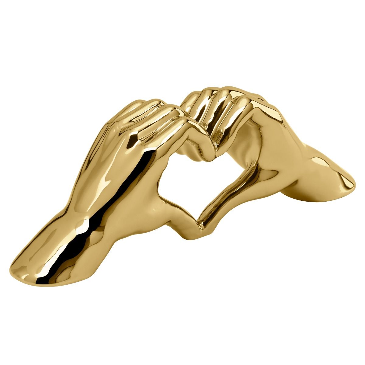 Paradise Zone - Love Gesture Hand Sculpture by Torre & Tagus - Gold